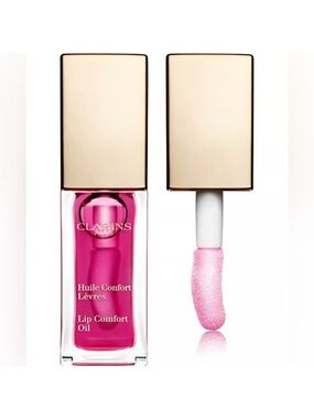 Clarins Lip Comfort Oil in Raspberry 02- Enhances & Nourishes